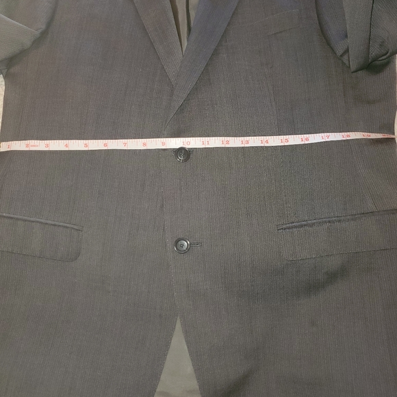 ZZegna "Drop 8" Grey Pencil Striped Suit - Picture 3 of 8